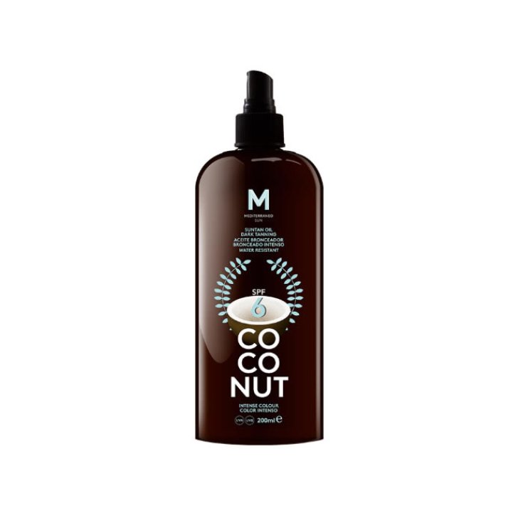Mediterraneo Sun Coconut Suntan Oil Dark Tanning Spf6 200ml