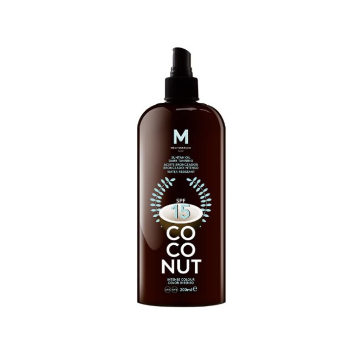 Mediterraneo Sun Coconut Suntan Oil Dark Tanning Spf15 200ml