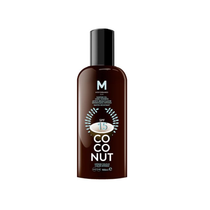 Mediterraneo Sun Coconut Suntan Oil Dark Tanning Spf15 100ml