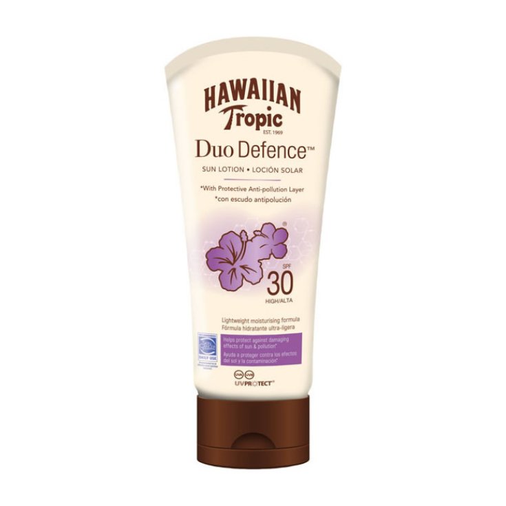 Hawaiian Tropic Duo Defense Sun Lotion Spf30 180ml