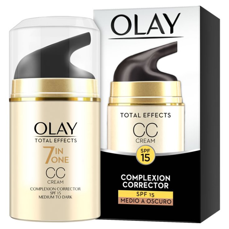 Olay Total Effects 7 in 1 CC Cream Complexion Corrector Spf15 Medium To Dark 50ml