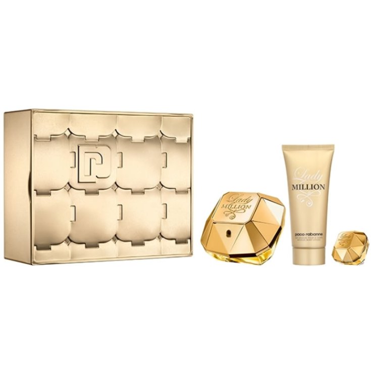 Paco Rabanne Lady Million Eau De Parfum Spray 80ml Set 3 Parts 2018