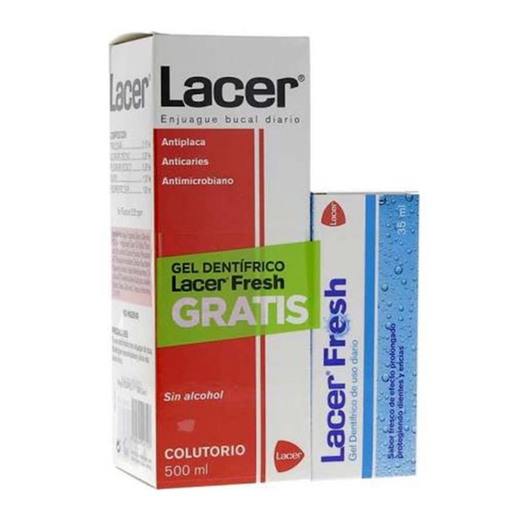 Lacer Alcohol Free Mouthwash 500ml Set 2 Parts 2018