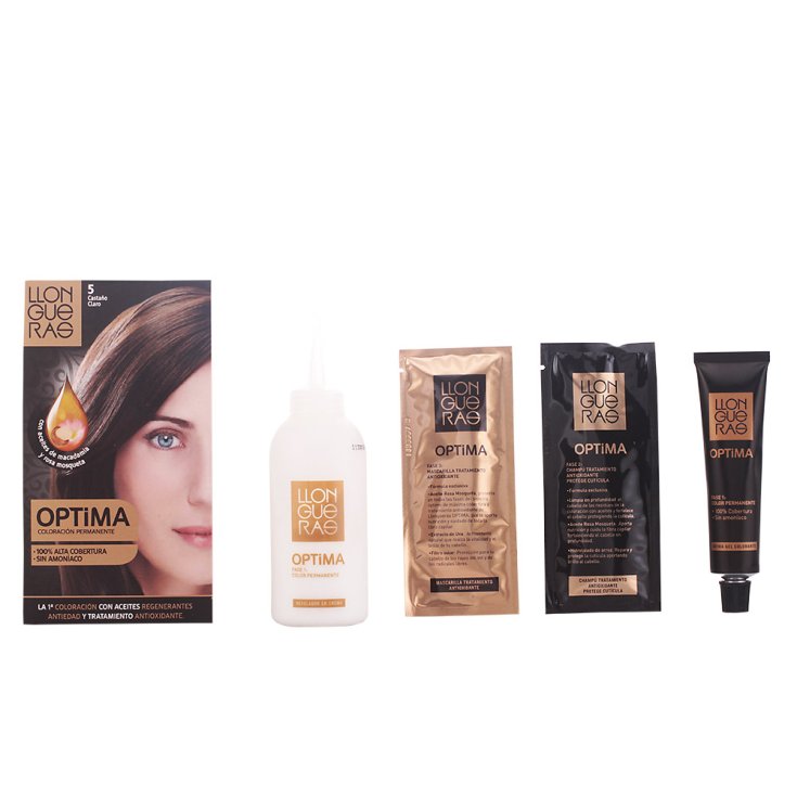 Llongueras Optima Permanent Hair Color Ammonia Free 5 Light Brown
