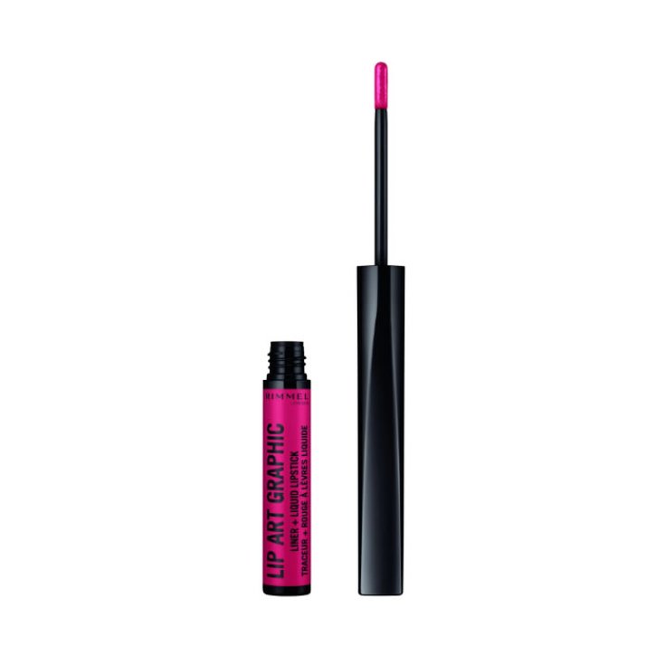 Rimmel London Lip Art Graphic Liner & Liquid Lipstick 110 Vibez