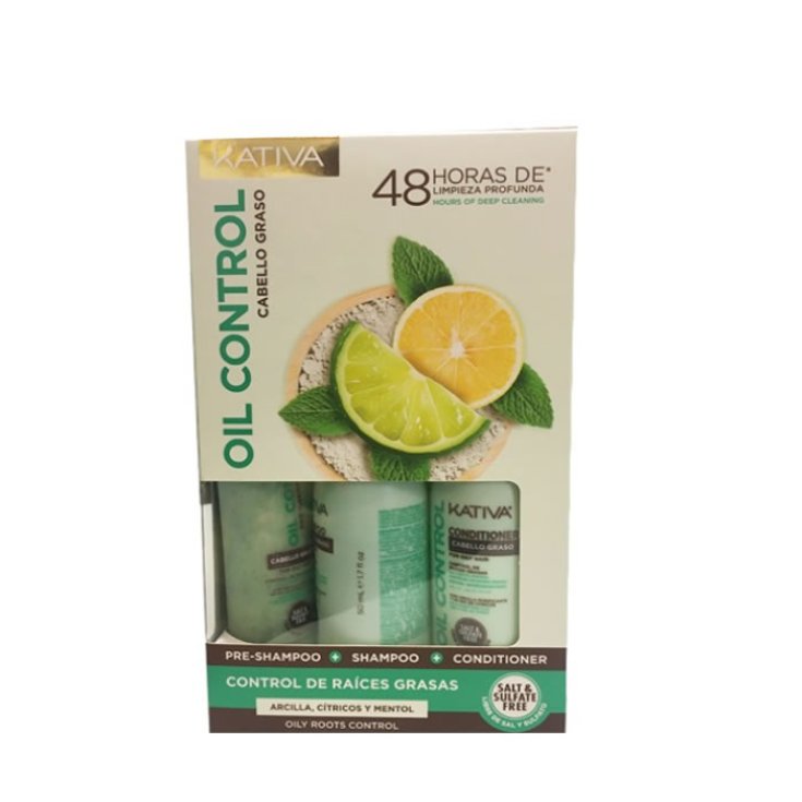 Kativa Oil Control Shampoo 50ml Set 3 Parts 2020