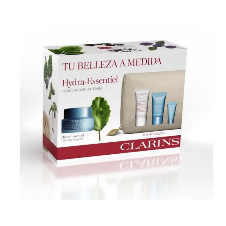 Clarins Hydra-Essentiel Moisturizing Cream For Normal To Dry Skin 50ml Set 5 Parts 2020 Clarins Hydra-Essentiel Moisturizing Cream For Normal To Dry Skin 50ml Set 5 Parts 2020