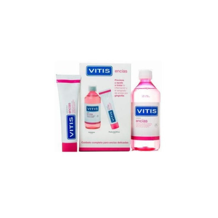 Vitis Pack Gums Paste 100ml + Mouthwash 500ml