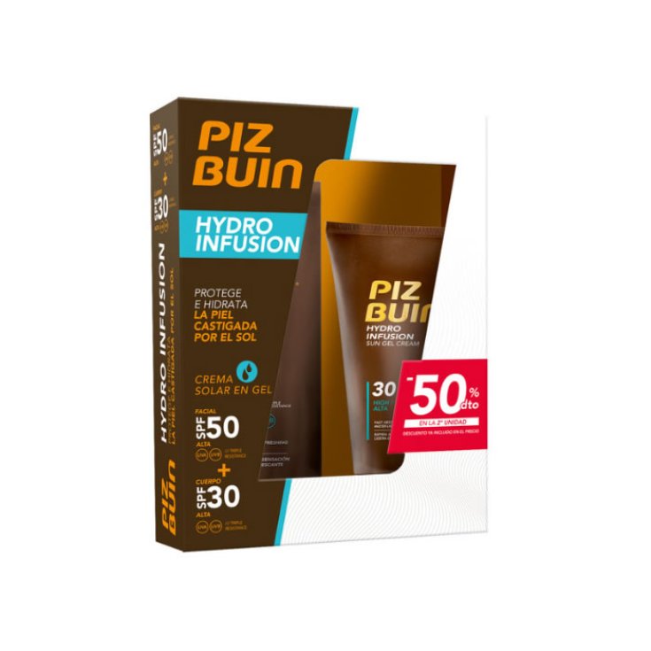 Piz Buin Hydro Infusion Spf30 150ml + Hydro Infusion Face Spf50 50ml