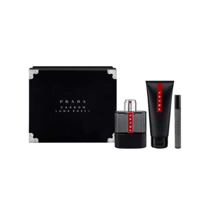 Prada Luna Rossa Carbon Eau De Toilette Spray 100ml Set 3 Parts 2020