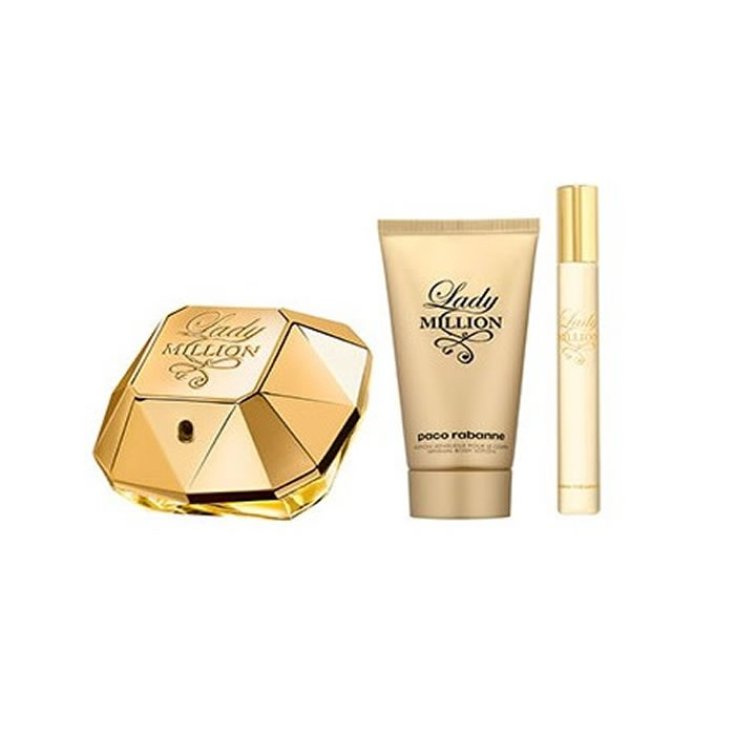 Paco Rabanne Lady Million Eau De Parfum Spray 50ml Set 3 Parts 2019
