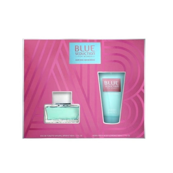 Antonio Banderas Blue Seduction Women Eau De Toilette Spray 50ml Set 2 Pieces