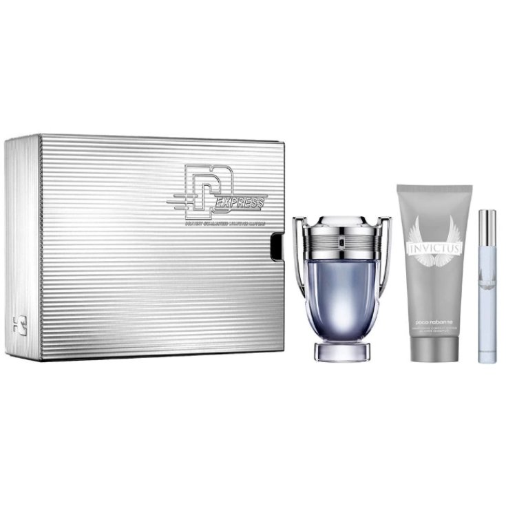 Paco Rabanne Invictus Eau De Toilette Spray 100ml Set 3 Parts 2019