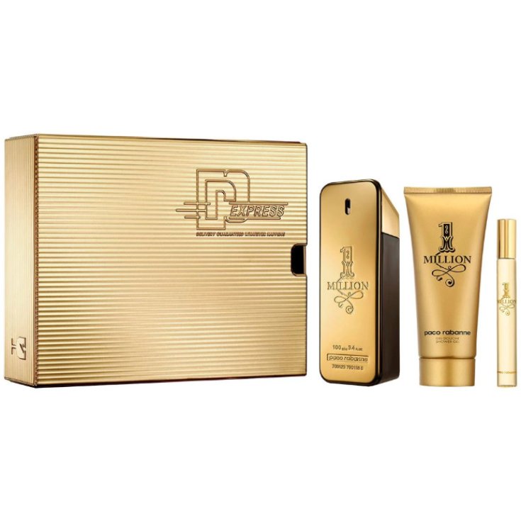 Paco Rabanne One Million Eau De Toilette Spray 100ml Set 3 Parts 2019