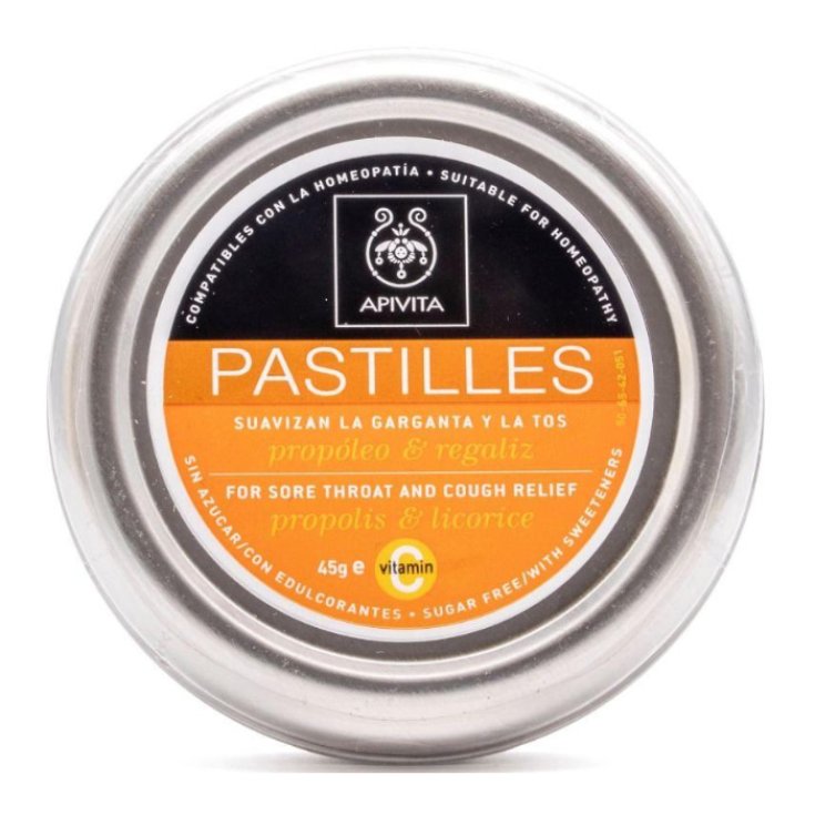 Apivita Pastilles For Store Throat Propolis & Licorice 45g