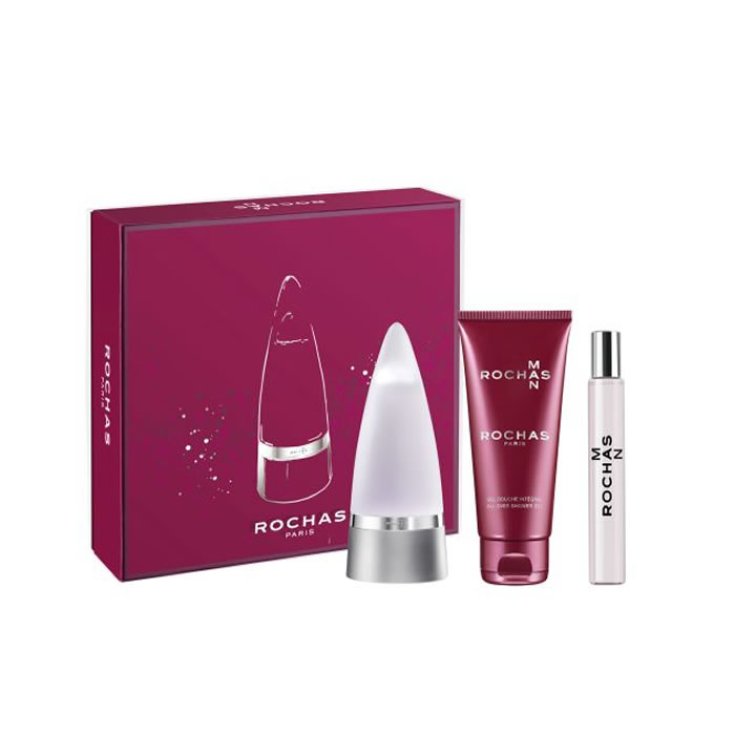Rochas Man Eau De Toilette Spray 100ml Set 3 Parts 2019