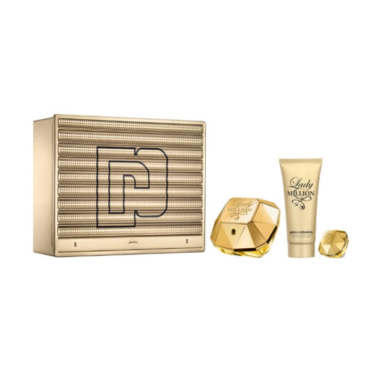 Paco Rabanne Lady Million Eau De Parfum Spray 80ml Set 3 Parts 2019