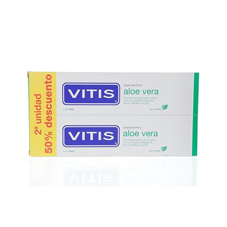 Vits Aloe Vera Toothpaste Mint Flavor 2x150ml