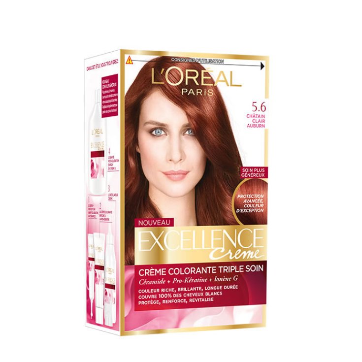 Loreal Excellence Crème 5.6 Light Brown Mahogany