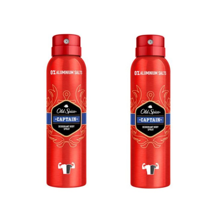 Old Spice Captain Deodorant Spray 150ml Set 2 Parts 2019