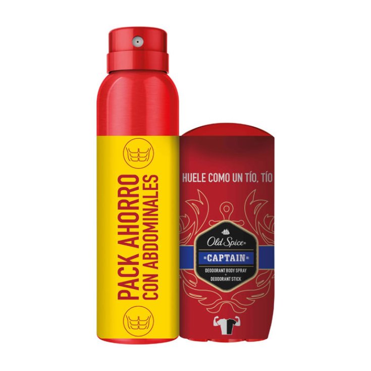 Old Spice Stick Captain Deodorant And Captain Spray Deodorant 150ml