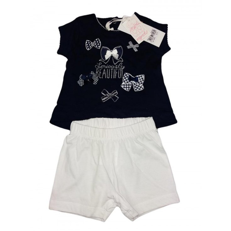 T-shirt and shorts set for newborn baby boy Dodipetto Little finger blue 3 m