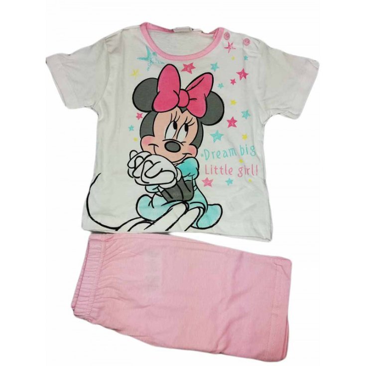 Disney Minnie Mouse pink baby boy short-sleeved t-shirt pajamas 18 m