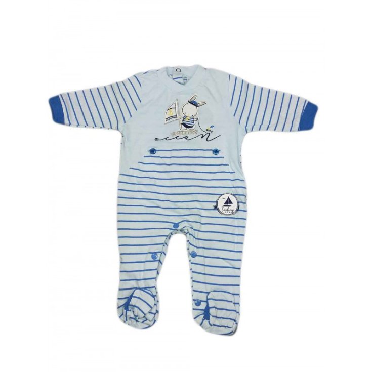 Cotton romper suit for newborn baby ellepi sky 6 m