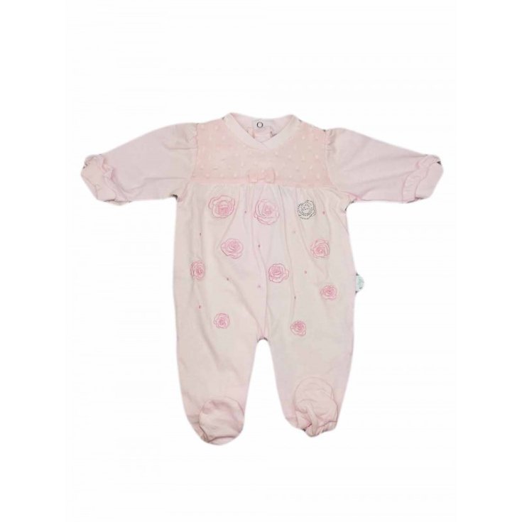 Baby girl cotton romper suit ellepi pink 3 m
