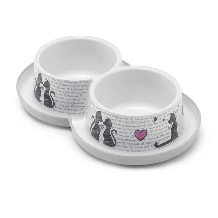 RECORD WITH LOVE DOUBLE BOWL NON-SLIP