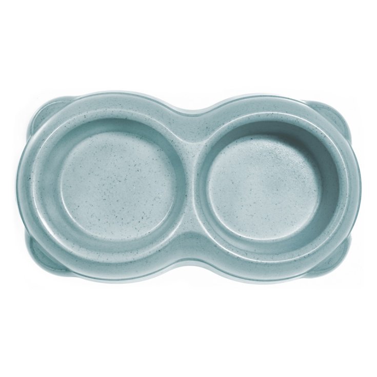 RECORD BAMBOO DOUBLE BLUE BOWL 22,