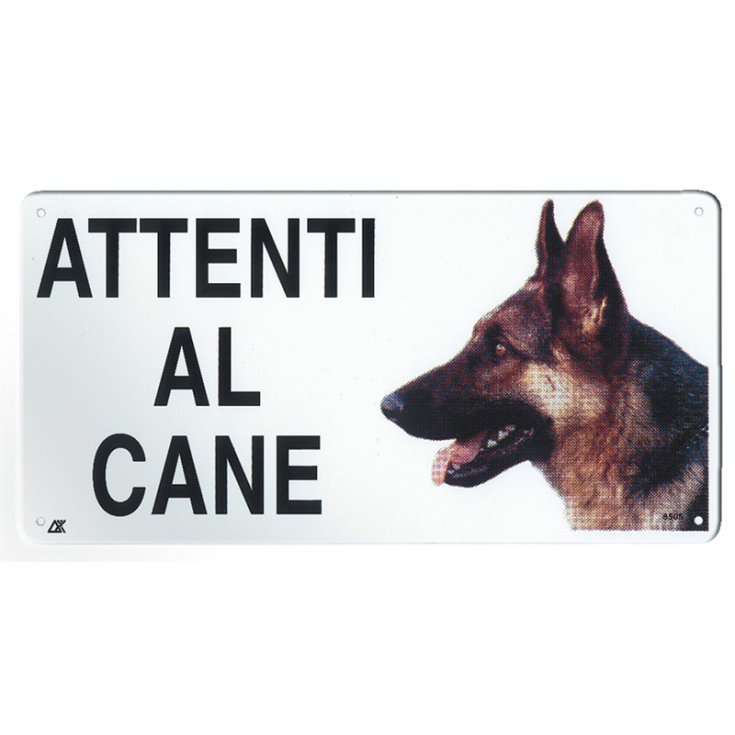 RECORD PLATE BEWARE OF THE DOG MEDIUM MEAL