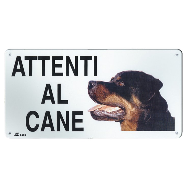 RECORD PLATE BEWARE OF THE DOG MEDIA ROTTW