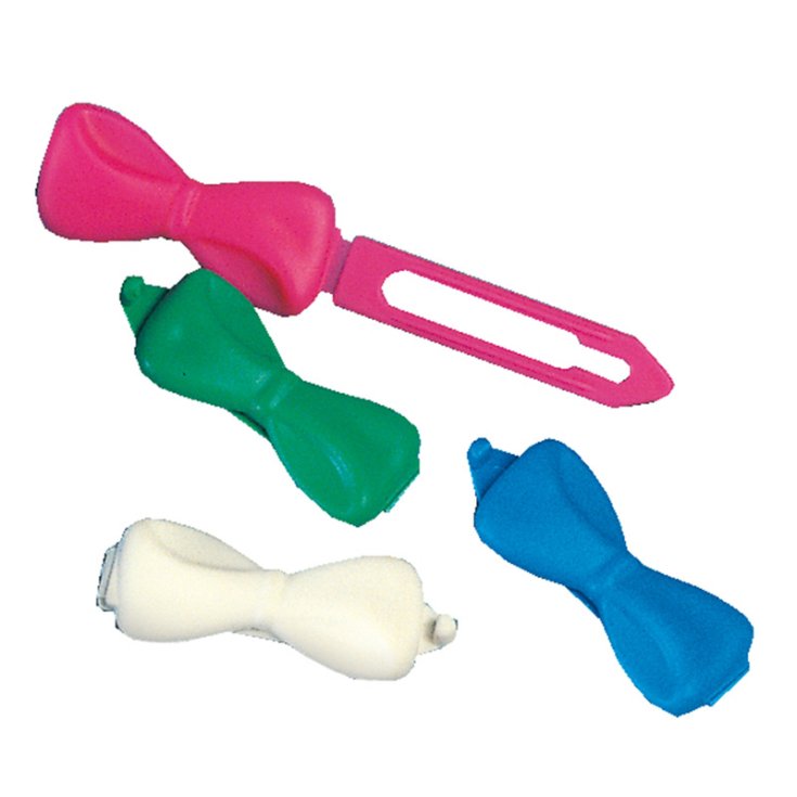 RECORD PLASTIC BOWS ASSORT. COLORS