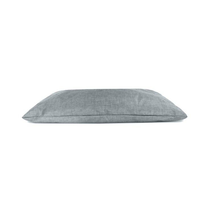 RECORD MONO DESIGN CUSHION RECTANGULAR GREY