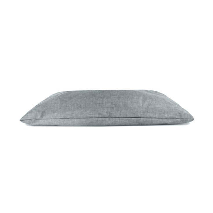 RECORD MONO DESIGN CUSHION RECTANGULAR GREY
