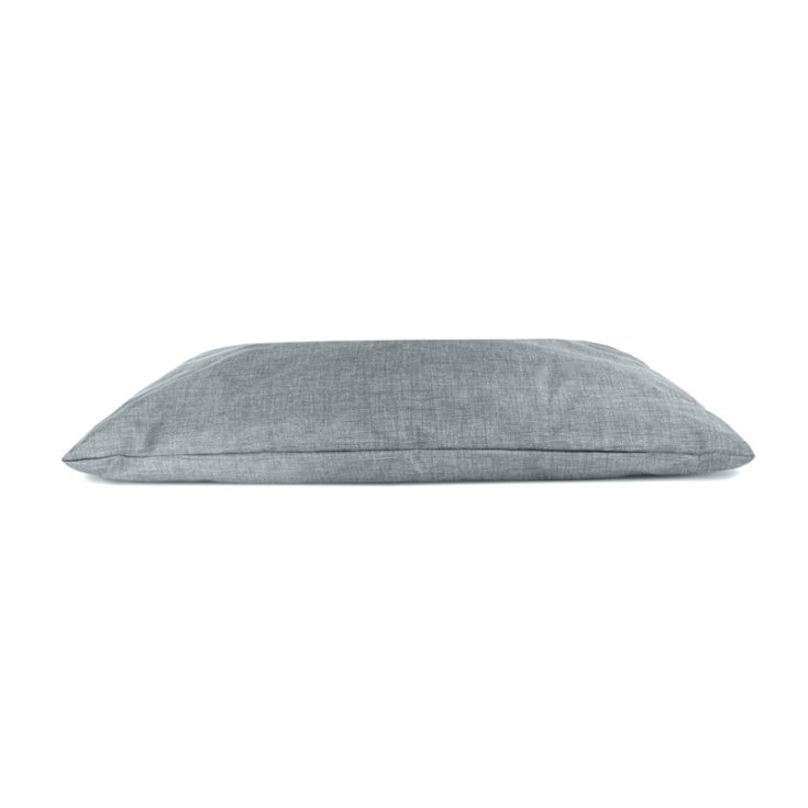 RECORD MONO DESIGN CUSHION RECTANGULAR GREY