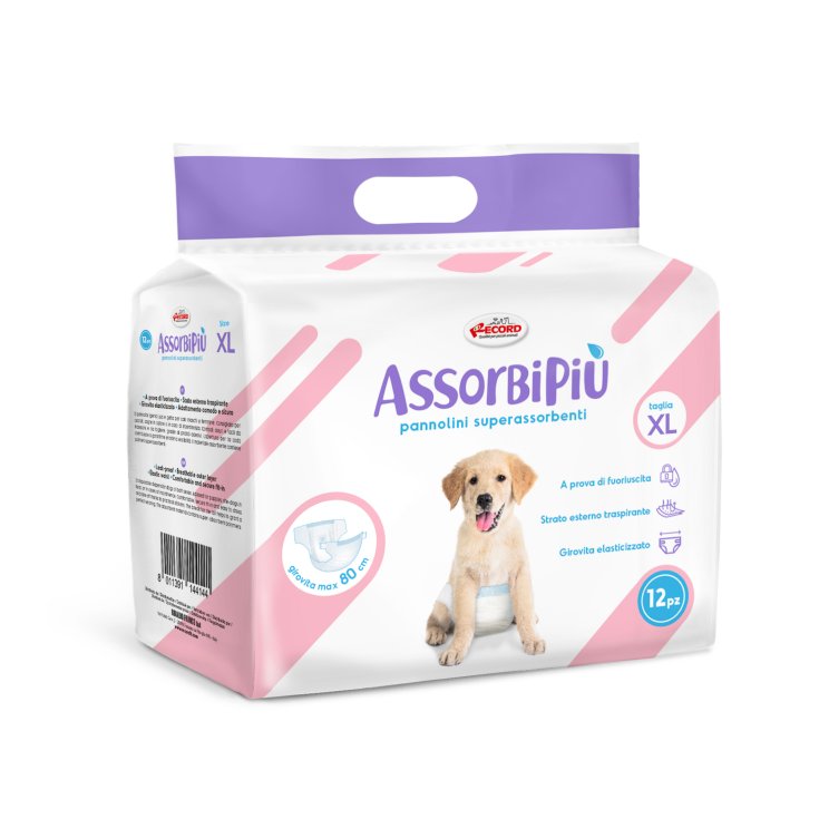 RECORD ABSORBIPIU 12 Diapers XL 42-62