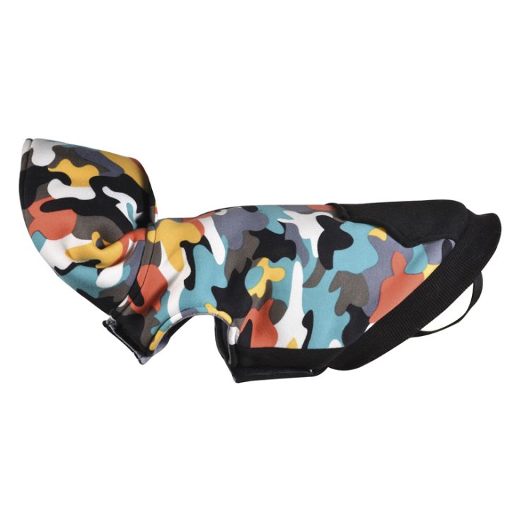 RECORD SWEATSHIRT WRITER BLACK, CAMOUFLAGE XS