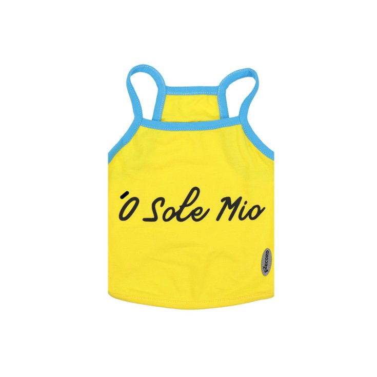 RECORD TANK TOP 'O SOLE MY YELLOW, BLUE