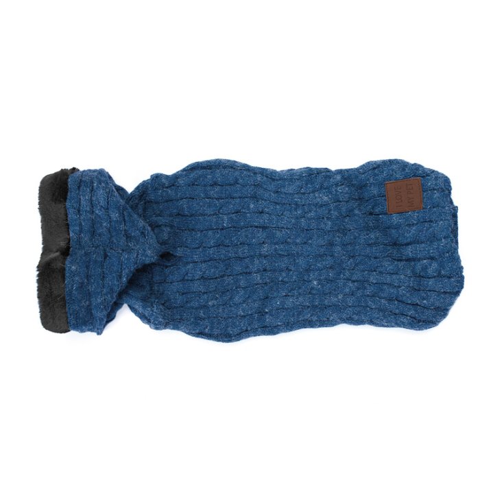 RECORD SWEATER WITH FUR HOOD