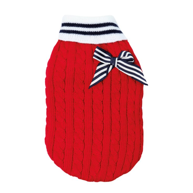 RECORD RED FRENCH SWEATER L 36