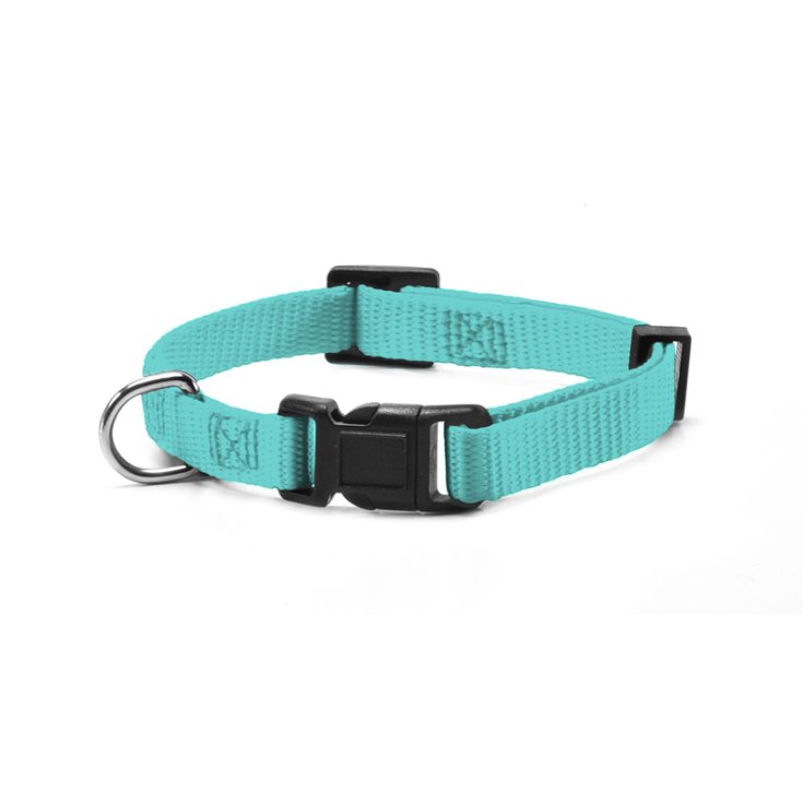 RECORD COLLAR NYLON AQUAMARINE S 1,5X3