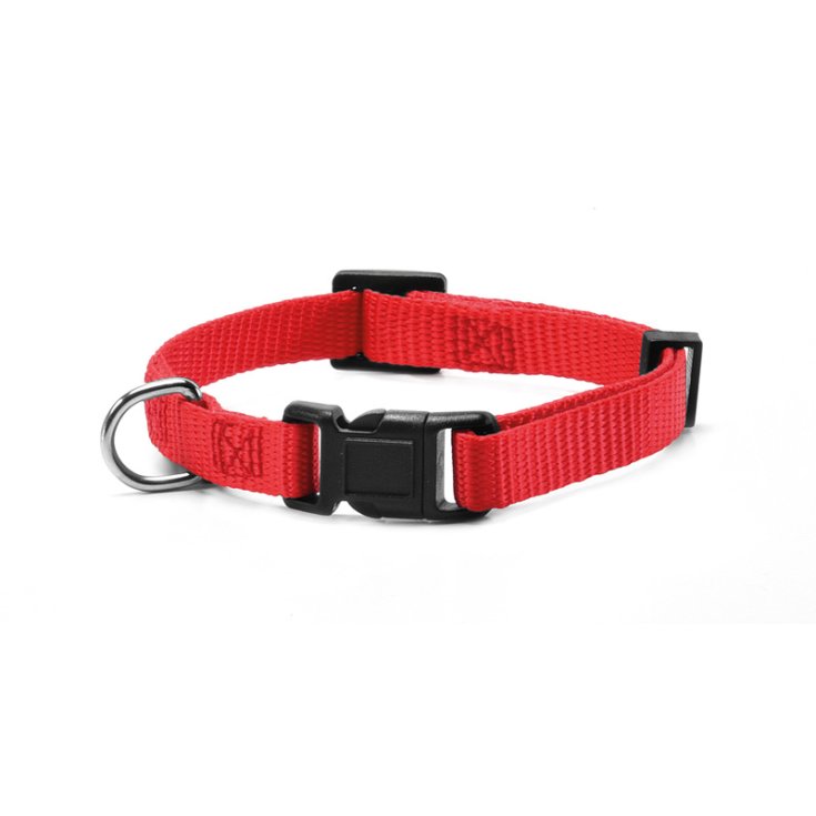 RECORD NYLON COLLAR WITH CLIP RED S 1,