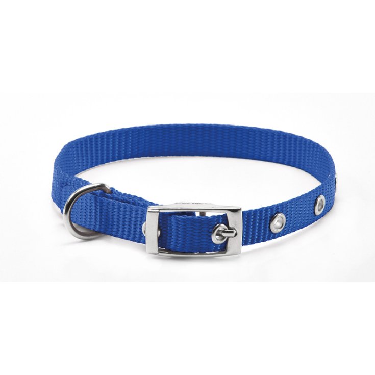 RECORD NYLON COLLAR WITH BLUE BUCKLE 1,5X