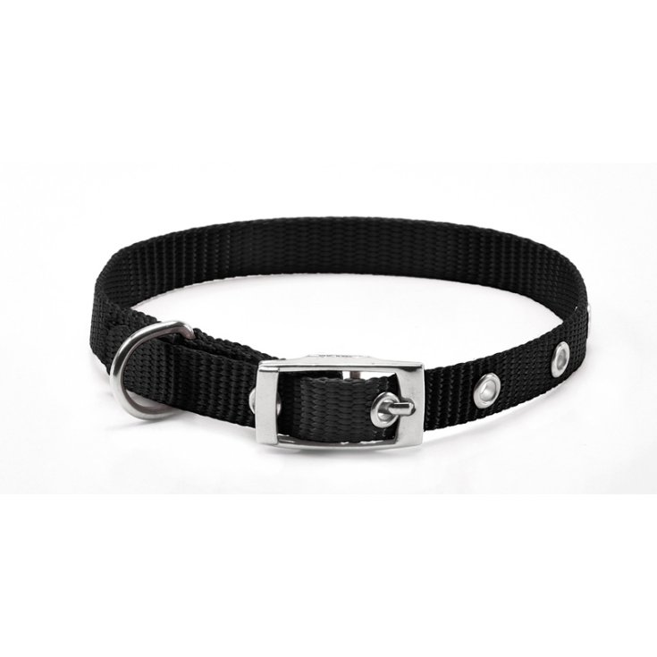 RECORD NYLON COLLAR WITH BLACK BUCKLE 1,5