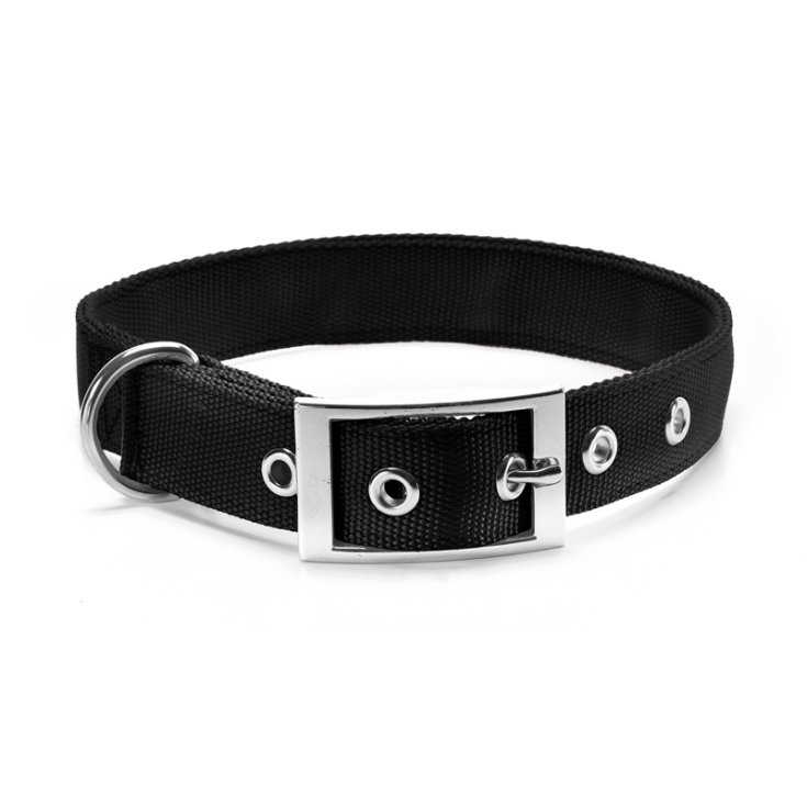 RECORD DOUBLE BLACK NYLON COLLARS 2,5X45