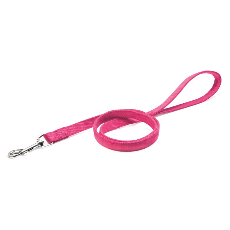 RECORD PINK DOUBLE NYLON LEASH 1,6X