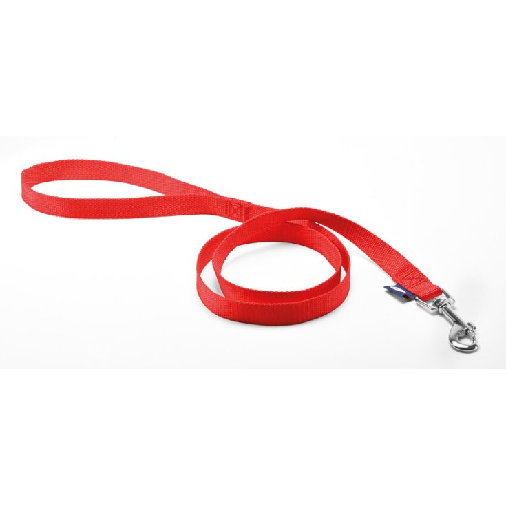 RECORD LEASH NYLON RED 1X100 CM