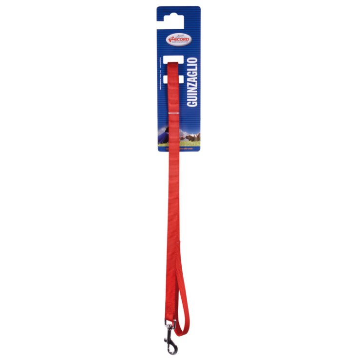 RECORD RED DOUBLE NYLON LEASH 1,9